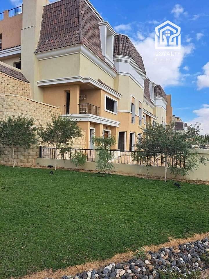 S villa  للبيع  في كمبوند سراي بجاردن خاصه  Sarai استلام 2025 المستقبل سيتي 295مترSarai Compound, Mostakbal City 0