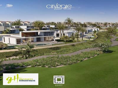 Standalone Villa for Sale in City Gate - Diar Qatari – First Row Roof, New Cairo