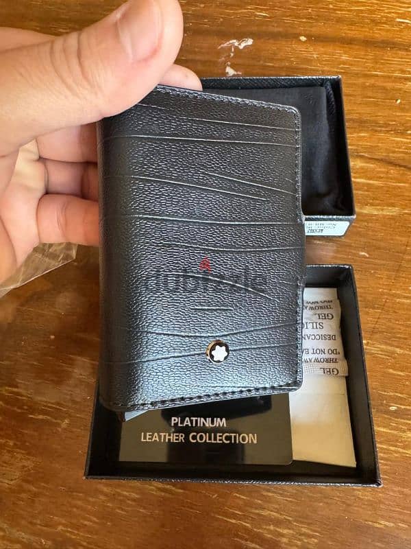 Mont Blanc original wallet ماكينه اوتوماتيك للكروت 8