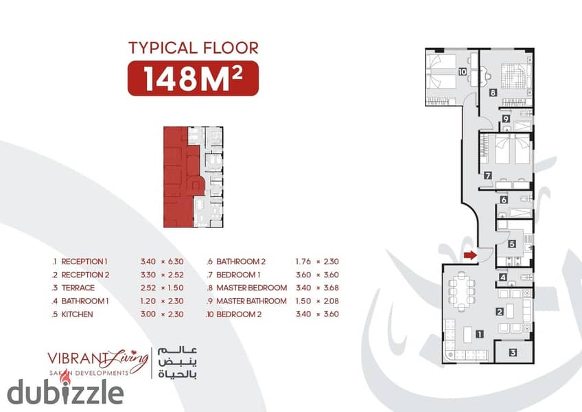 148 sqm apartment in North House 4