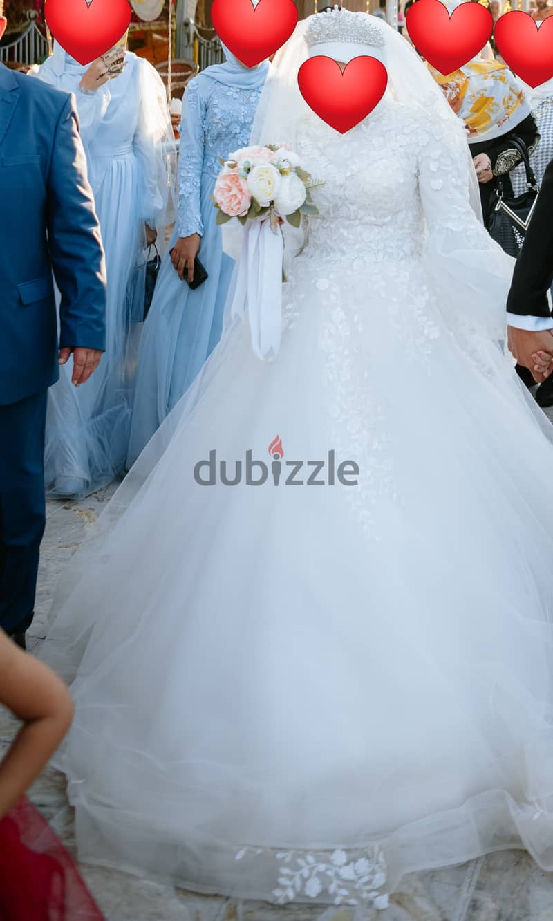 Tulle Wedding Dress - (فستان زفاف تُل (شحن مجاني 5