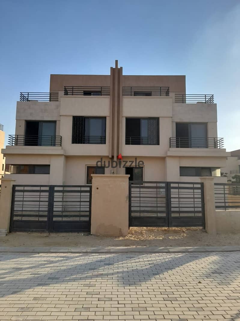 For sale, twin house, 267 sqm, Alma Compound - Iwan, Sheikh Zayed City, immediate receipt, without finishing 11