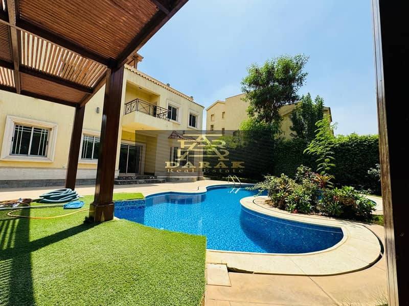 Villa for Sale in Madinaty - Special Finishes, 4 Air-Conditioned Bedrooms, Swimming Pool, Golf View 0