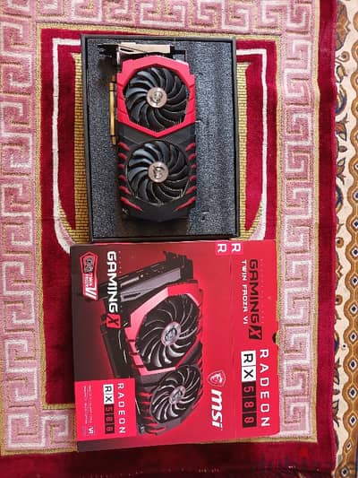 MSI Rx 580 8G استخدام شخصي بحالة جيدة