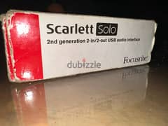 Focusrite Scarlett Solo 2nd Generation 0