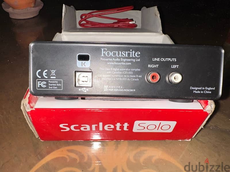 Focusrite Scarlett Solo 2nd Generation 3