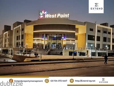 محل تجاري  للايجار 60م وجهة في 6 اكتوبر-west point mall