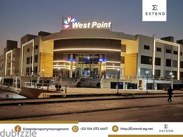 محل تجاري  للايجار 60م وجهة في 6 اكتوبر-west point mall 0