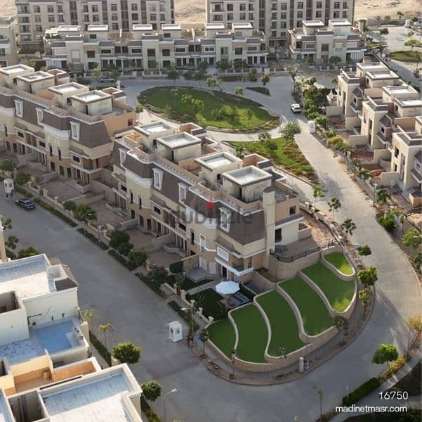 امتلك Town House  sarai  اقساط علي  8 سنين  مساحه  206 متر 3