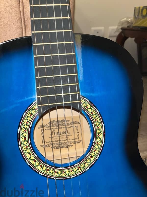 blue fitness guitar 1