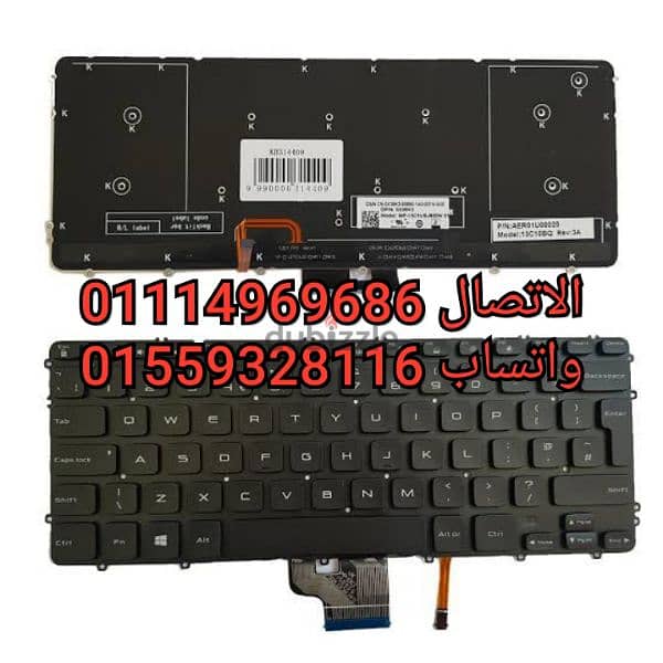 Keyboard Dell XPS 15 9530 Precision M3800 backlit Original 0