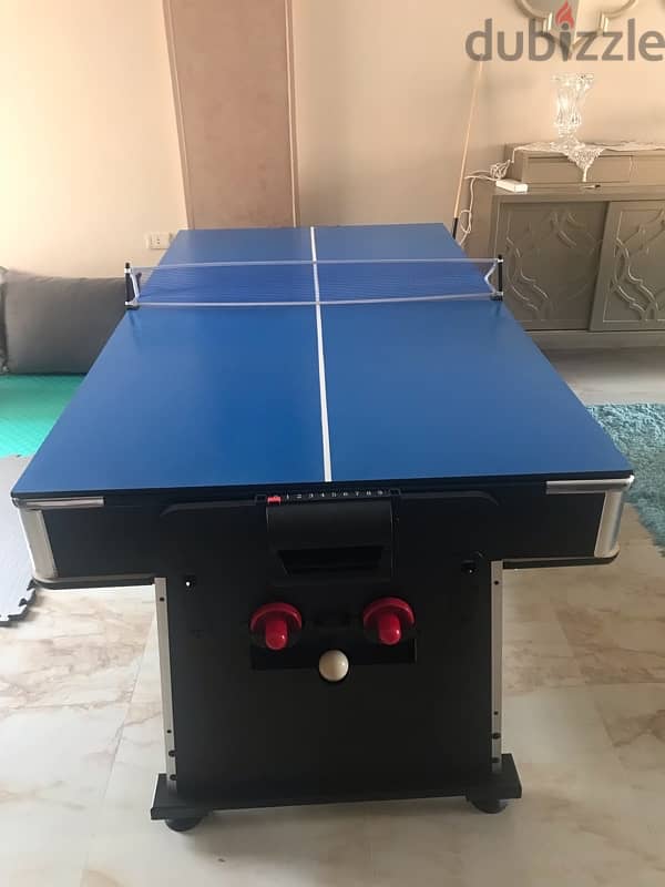 3-in-1 Game Table, Billiards, Air Hockey, Table Tennis, 7” Black Table 5