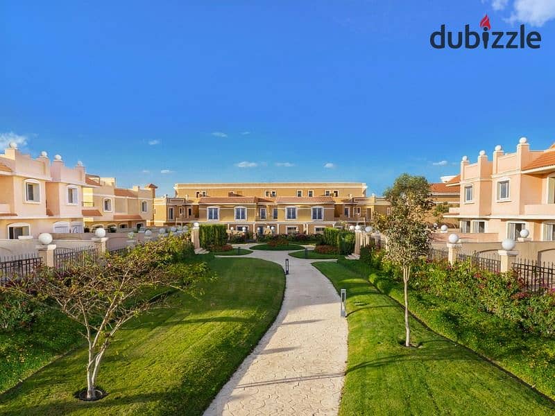 Immediate delivery Twin House, 335m², in Cleopatra Square Compound, Sheikh Zayed, with installment options available. 2