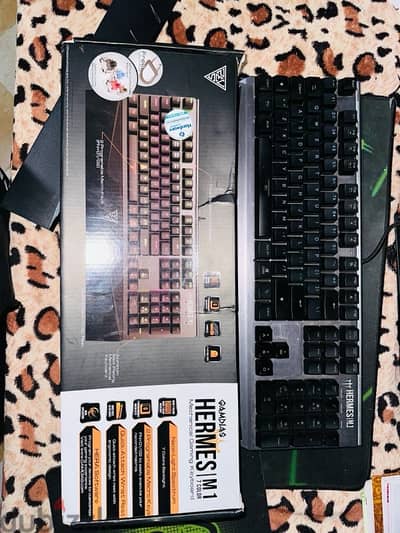 كيبورد ميكانيكال GAMDIAS HERMES M1 RGB سويتش بني