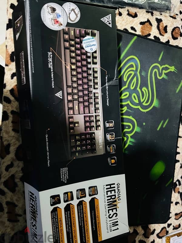 كيبورد ميكانيكال GAMDIAS HERMES M1 RGB سويتش بني 4