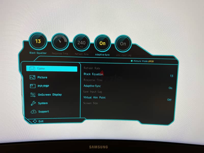 Samsung Odyssey G7 32" Gaming Monitor C32G75TQSM 8