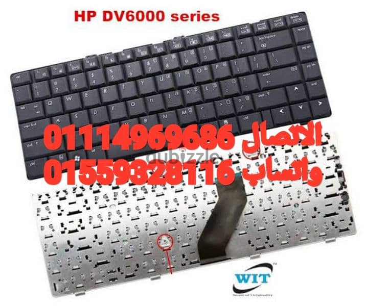 كيبوردات Hp pavilion DV6000 الاوريجينال 0