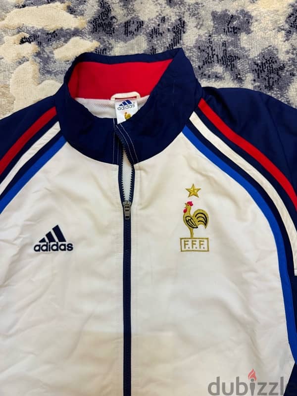 ADIDAS FRANCE  FOOTBALL JACKET EUROS 2000 2