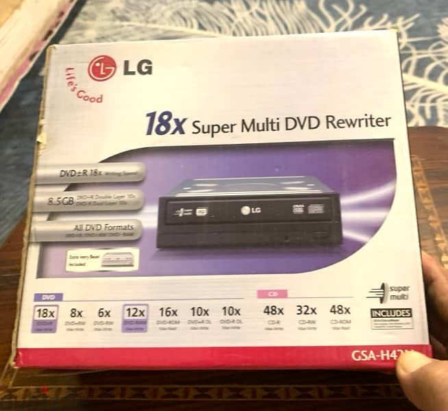 Super Multi DVD Rewriter 18Xماركة LG 0