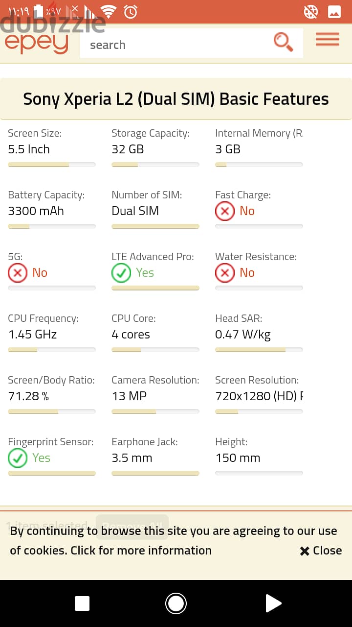 Sony Xperia L2 (H4311 32GB 4G LTE) 4