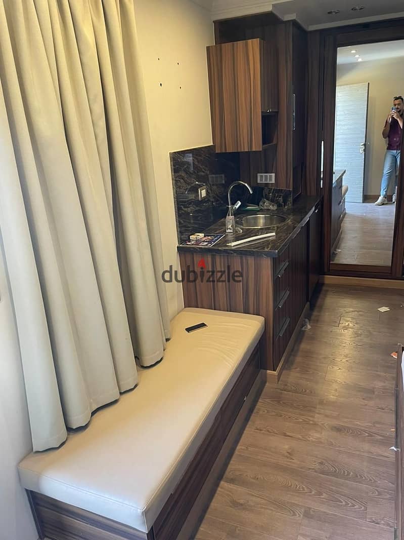 Studio For rent with furniture in Westown Compound Sodic elsheikh zayed ultra modern 5