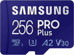 SAMSUNG PRO Plus microSD 256 GB + Reader - Up to 180 MB/s 0