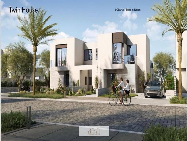 Twin House For Sale in Solana West  at the Old Price Limited Offer - El Sheikh zayed 8