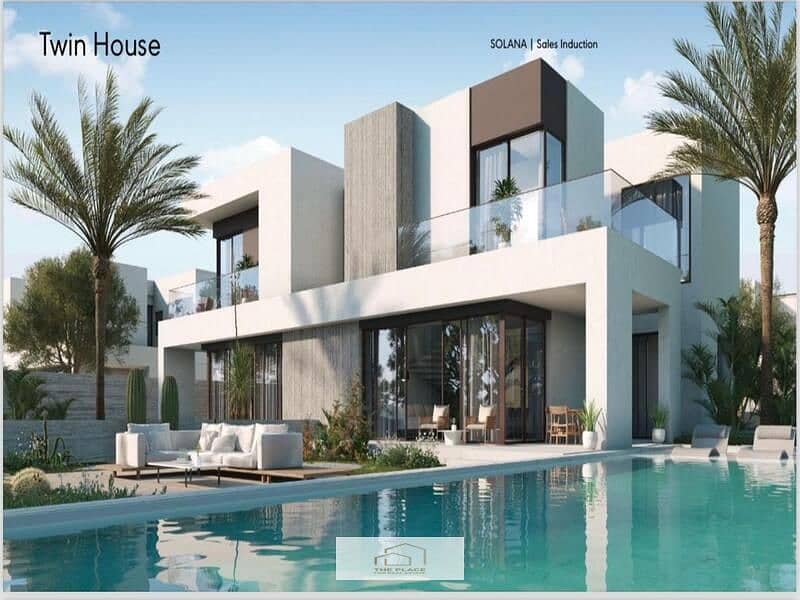 Twin House For Sale in Solana West  at the Old Price Limited Offer - El Sheikh zayed 9