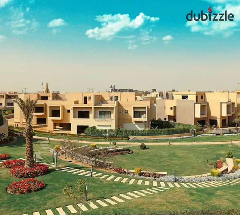 A townhouse for sale next to Palm Parks in the heart of Sheikh Zayed, Goya Compound in the Eastern Expansions, with installment payment options. 1