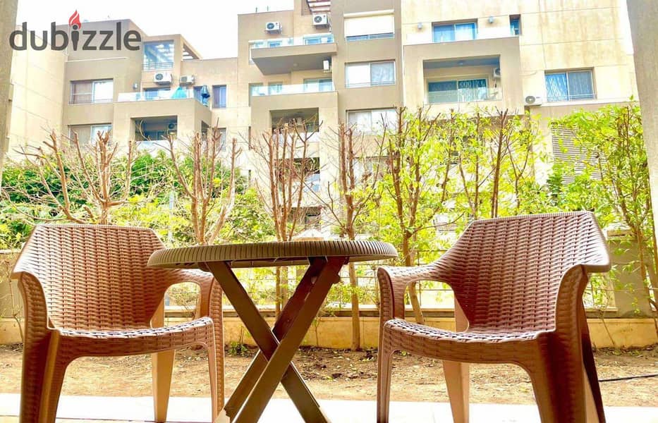 Furnished Apartment with Garden For Rent Compound Village Gate 8