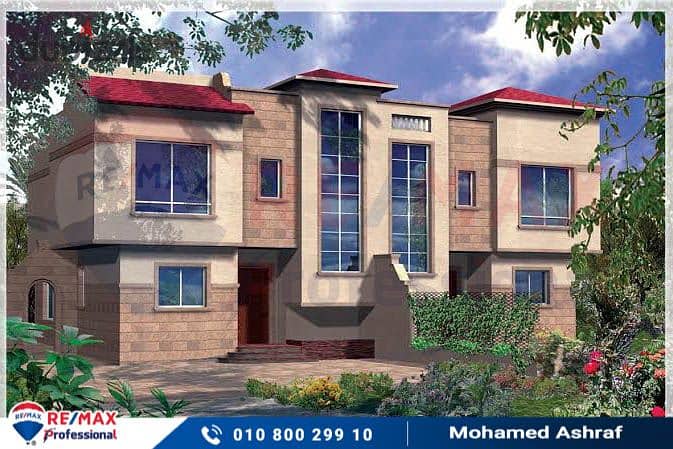 Own a twin house in Alex West in a fully serviced compound and pay in installments over 8 years 6