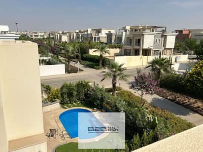 Twin apartment for sale compound cairo festival city  in a prime location on the landscape, building area 308 m  land 350 m