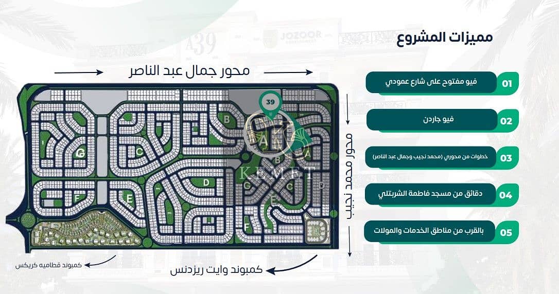 unit prime location in new nargs nearby gamal abdelnasser axis and mohamed naguib axis installments  up to 60 months 1