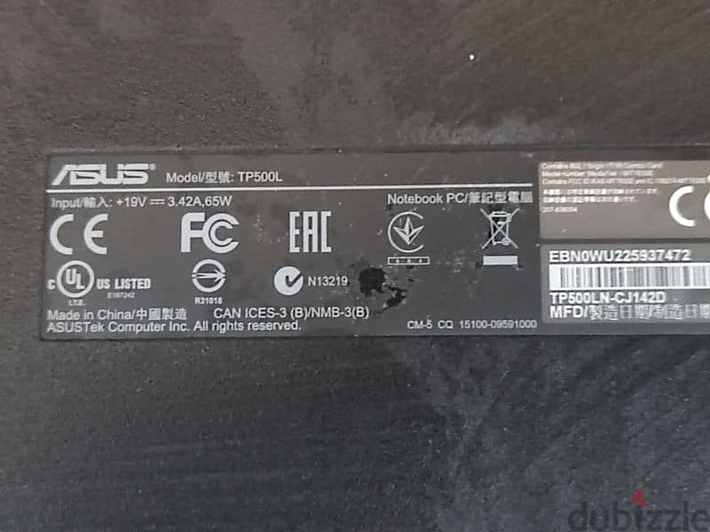 asus transformer tp500l 16