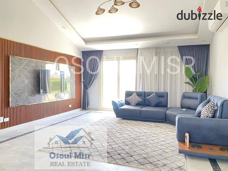 Villa for rent in Al Rabwa, main golf view, furnished 7