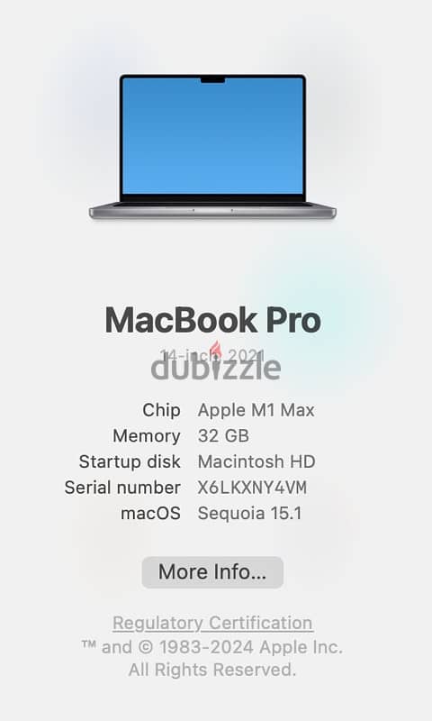 MacBook Pro M1 Max 14 inch 1 TB 1