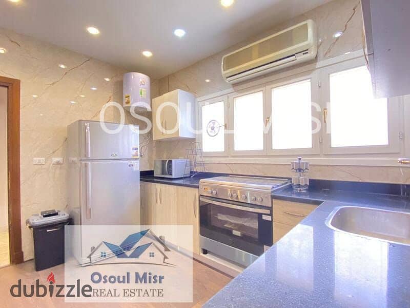 Villa for rent in Al Rabwa, main golf view, furnished 19