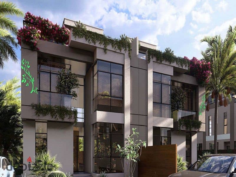 Delivery in 2026 Own Villa 625 m from Emirates in SAADA compound New Cairo landscape View 9