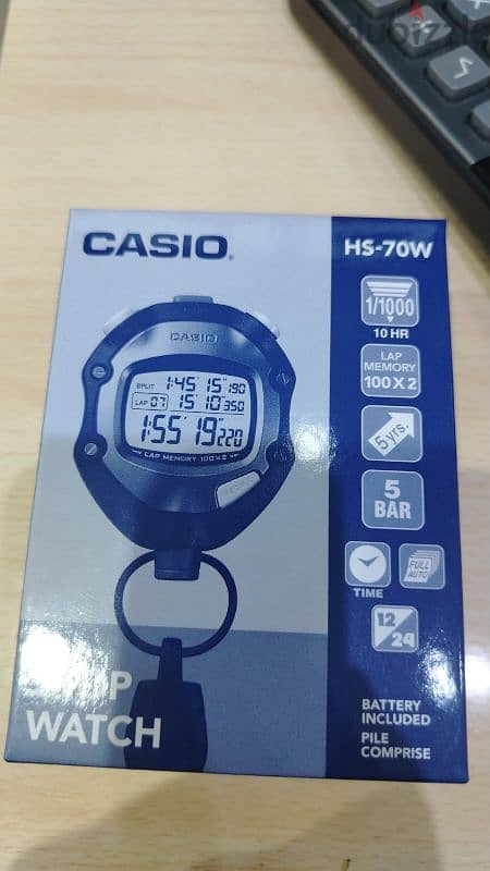 Stop Watch Casio original 70TW 2