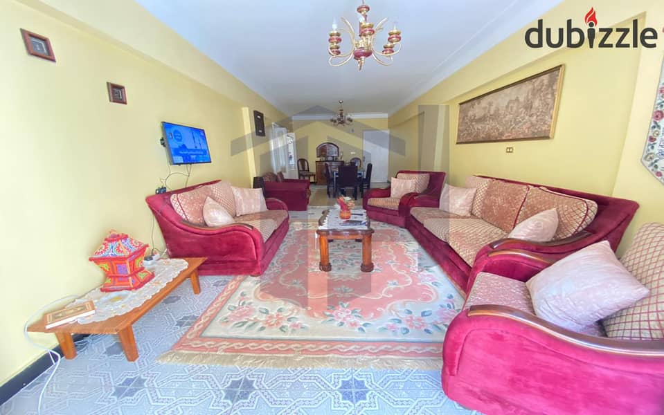 Furnished apartment for rent 145m Zizinia (Steps from Abu Qir Street) 0