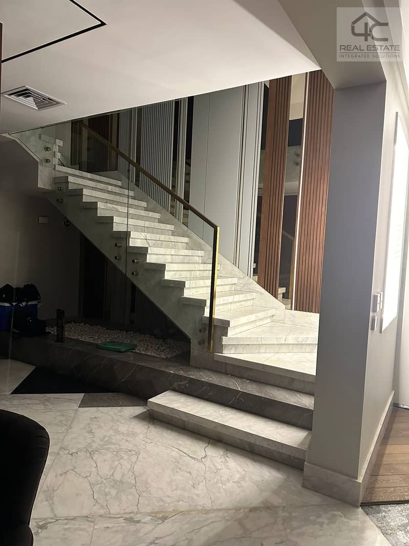 Twin House 410m for sale ready to move fully finished and furnished with lowest price in Levana Uptown Cairo 3