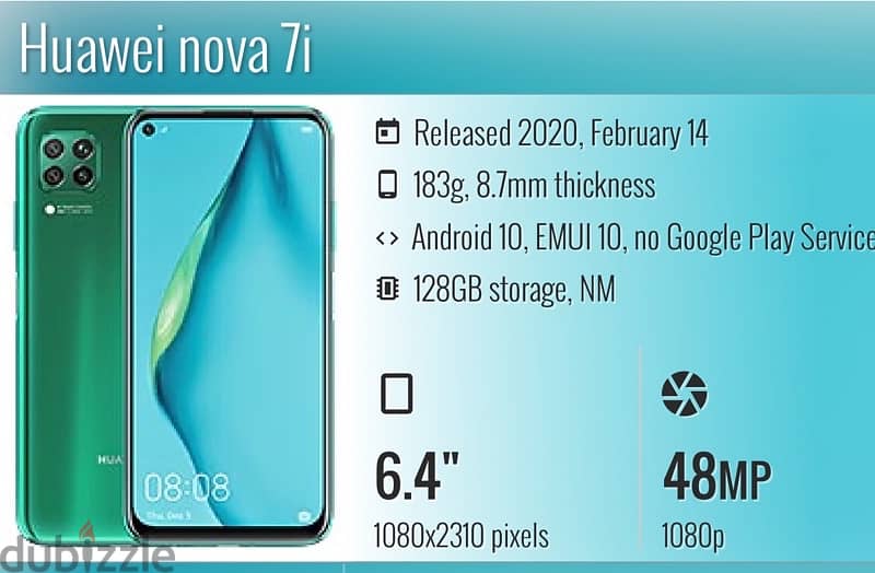 Huawei Nova 7i -8ram-128G 3