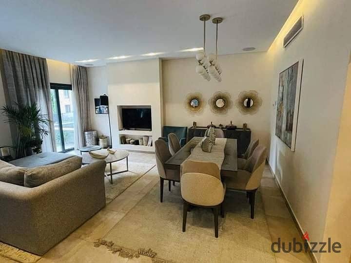 An apartment with a garden, ready for immediate delivery, fully finished, with an open view of the pool. It is ready for viewing and move-in, for sale 4