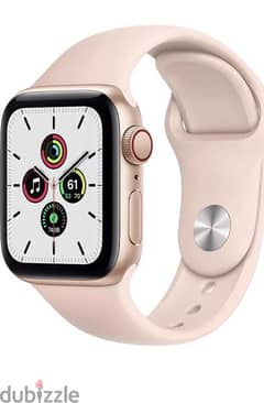 Apple Watch SE 1 40mm Gold Aluminum Case with Pink Sand Sport Band 0