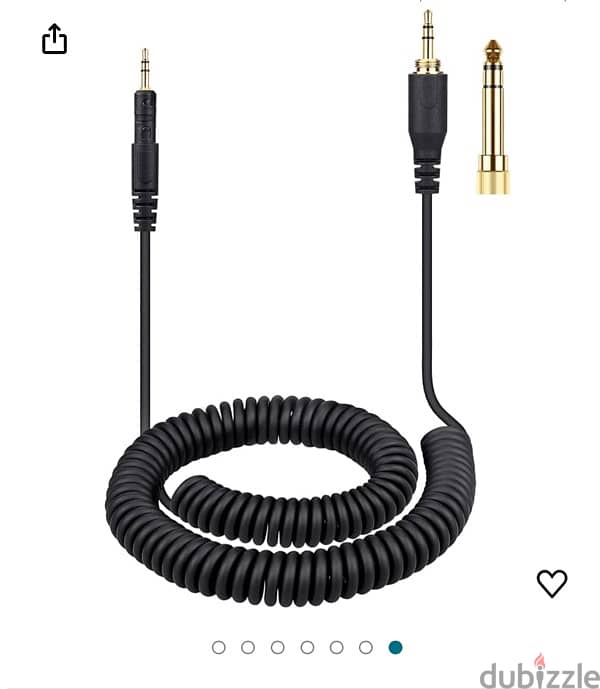 Audio Technica aux cable M40x, M70x  كابل صوت سماعه اوديو تيكنيكا 1