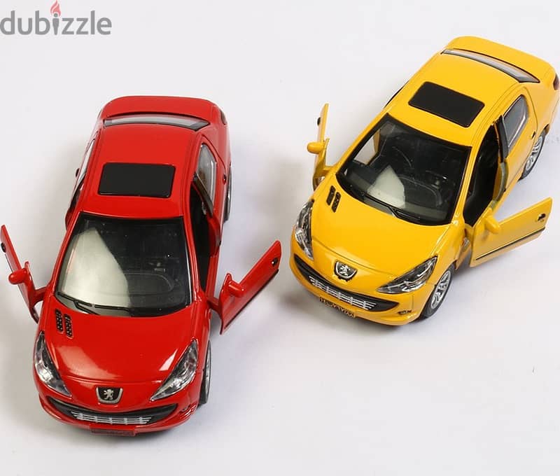 peugeot diecast model 307 ماكيت بيجو معدن فتح بابين وصوت ونور 2