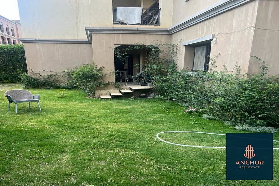 Reasonable Price Fully Furnished Apartment With Garden For Rent In The Most Upscale Compound In Fifth Settlement Near to AUC 3