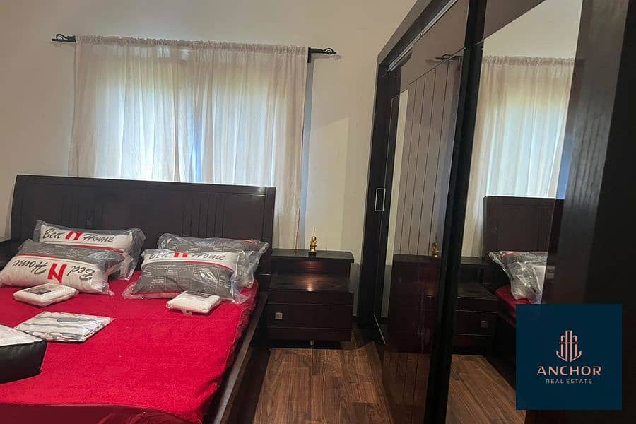 Reasonable Price Fully Furnished Apartment With Garden For Rent In The Most Upscale Compound In Fifth Settlement Near to AUC 12