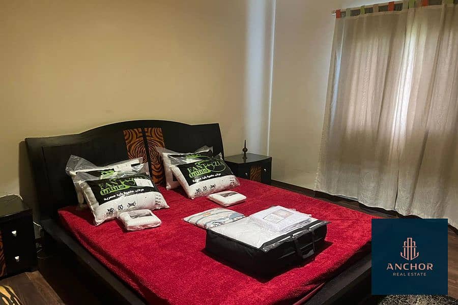 Reasonable Price Fully Furnished Apartment With Garden For Rent In The Most Upscale Compound In Fifth Settlement Near to AUC 15