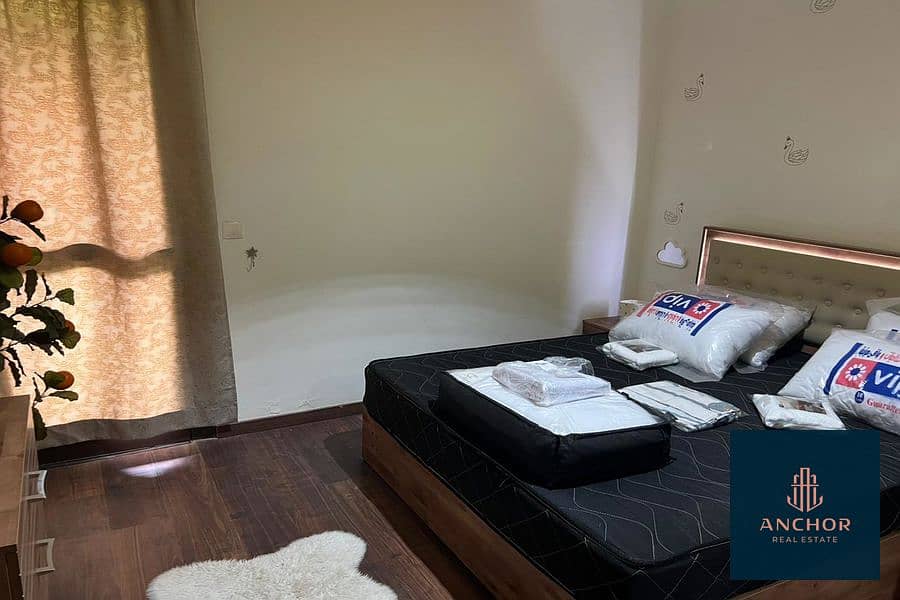 Reasonable Price Fully Furnished Apartment With Garden For Rent In The Most Upscale Compound In Fifth Settlement Near to AUC 24